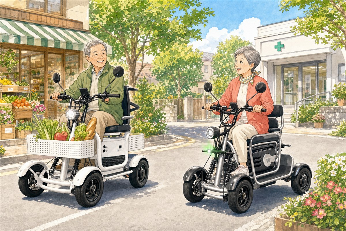 免許返納後の買い物や通院を考えるイメージ
